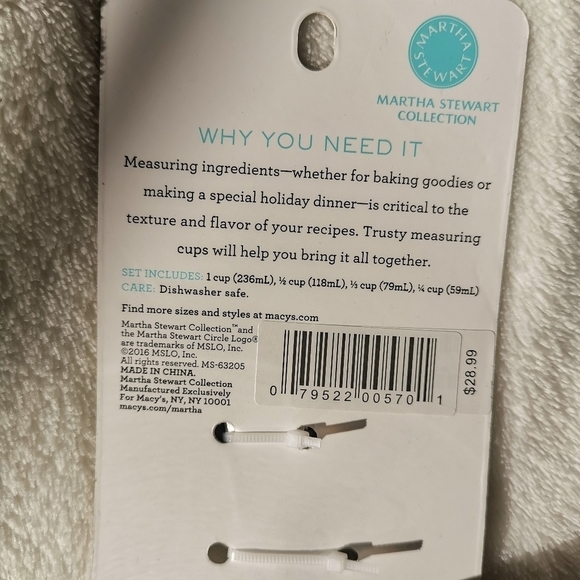 🩵3/$25🩵 Martha Stewart Stainless Steel Measuring Cups (4 pack) - Picture 5 of 6